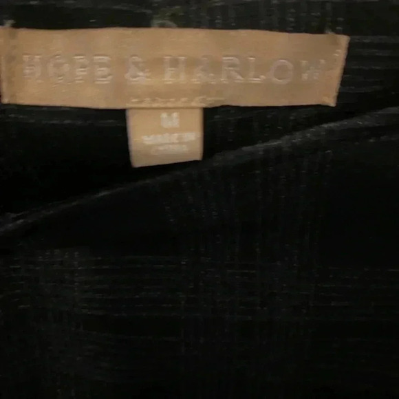 Hope & Harlow Black and Gray Check Mid Rise Ponte Pants Size M - Picture 11 of 13